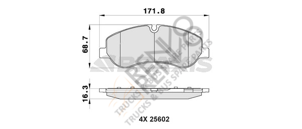 Ford Transit 2012-2016 Arası 2.2 TDCi Ön Balata Braxis Marka