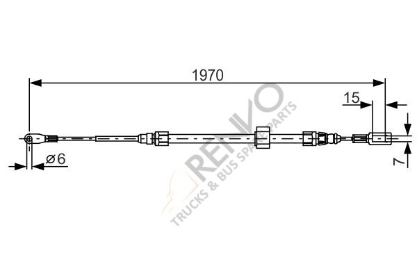 Mercedes Sprinter 1995-2012 Arası 308 D Ön El Fren Teli Bosch Marka