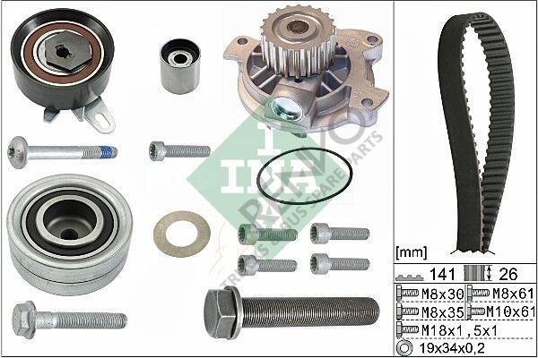 Volkswagen Crafter 2006-2016 Arası 2.5 TDI Devirdaimli Triger Seti INA Marka