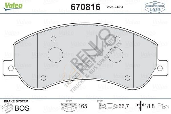 Ford Transit 2006-2014 Arası 2.2 TDCi Ön Balata Valeo Marka