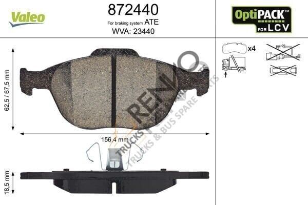 Ford Transit Connect 2002-2006 Arası 1.8 TDCi Ön Balata Valeo Marka