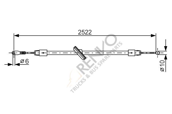 Mercedes Sprinter 2006-2010 Arası 318 CDI Ön El Fren Teli Bosch Marka