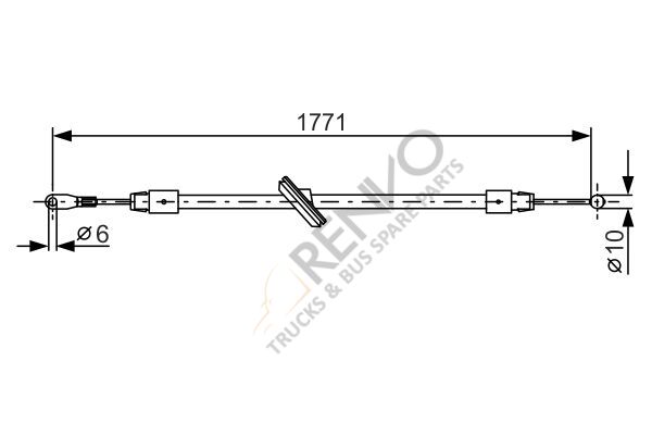 Mercedes Sprinter 2006-2010 Arası 318 CDI Ön El Fren Teli Bosch Marka