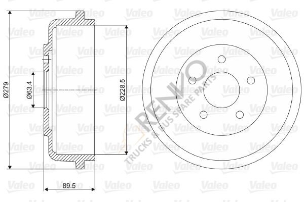 Ford Transit Connect 2002-2006 Arası 1.8 Di Arka Kampana Valeo Marka