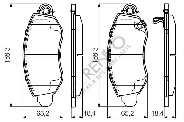 Ford Transit 2000-2006 Arası 2.4 DI Ön Balata Bosch Marka