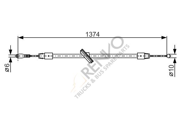 Mercedes Sprinter 2006-2010 Arası 319 CDI / BlueTEC Ön El Fren Teli Bosch Marka