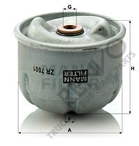 Ford Transit 2006-2014 Arası 2.4 TDCi 4x4 Yağ Filtresi Mann Marka