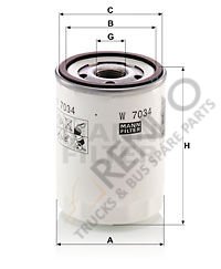 Ford Transit 2012-2016 Arası 2.0 EcoBlue Yağ Filtresi Mann Marka