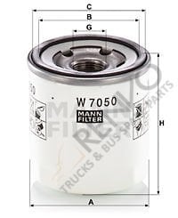 Ford Transit 2006-2014 Arası 2.2 TDCi Yağ Filtresi Mann Marka