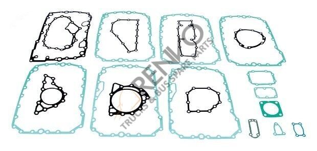 RENAULT TRUCKS DAF IVECO MAN ŞANZUMNA  16S 151, 16S 181, 16S 221, 16S 220 CONTA TAKIMI        OEM : 5001843157, 81966016000, 93161691, 1289527, ZF 1315298001, ELRING 724.430 ZU966016000, BC467K263AA, 9P924150, 0001132111, 99707307822, K2001585