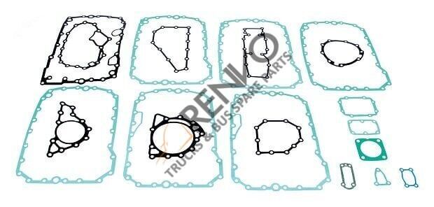 RENAULT TRUCKS DAF IVECO MAN ŞANZUMNA  16S 151, 16S 181, 16S 221, 16S 220 CONTA TAKIMI        OEM : 5001843157, 81966016000, 93161691, 1289527, ZF 1315298001, ELRING 724.430 ZU966016000, BC467K263AA, 9P924150, 0001132111, 99707307822, K2001585