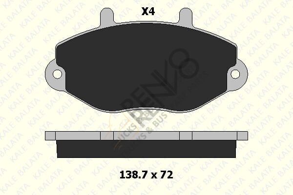 Ford Transit 1991-2000 Arası 2.5 TD Ön Balata Kale Marka