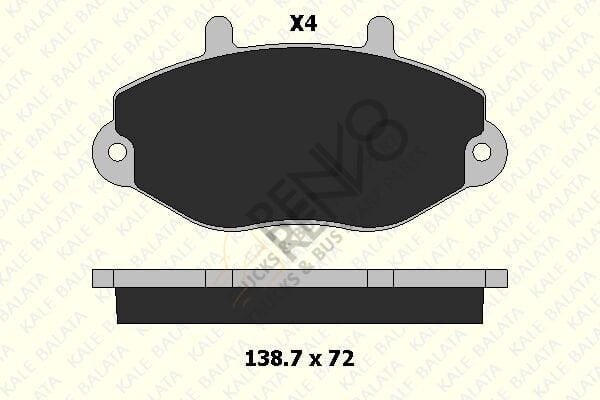 Ford Transit 1991-2000 Arası 2.5 TD Ön Balata Kale Marka