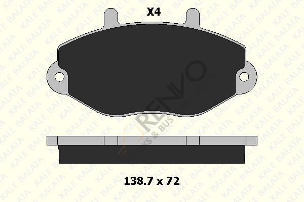 Ford Transit 1991-2000 Arası 2.5 TD Ön Balata Kale Marka