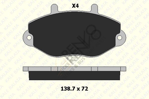 Ford Transit 1994-2000 Arası 2.0 Ön Balata Kale Marka