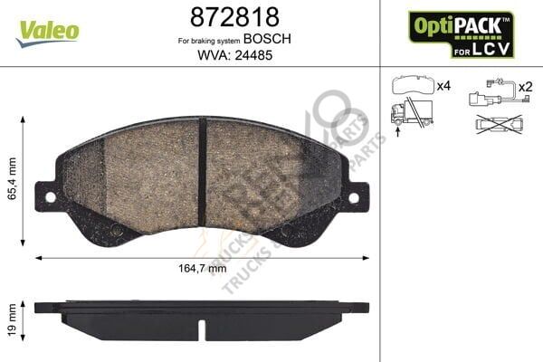 Ford Transit 2006-2014 Arası 2.2 TDCi Ön Balata Valeo Marka