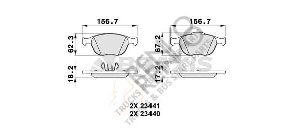 Ford Transit Connect 2002-2006 Arası 1.8 TDCi Ön Balata Braxis Marka