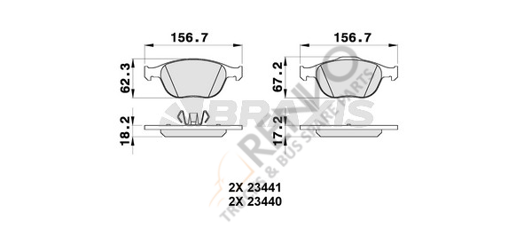 Ford Transit Connect 2002-2006 Arası 1.8 TDCi Ön Balata Braxis Marka