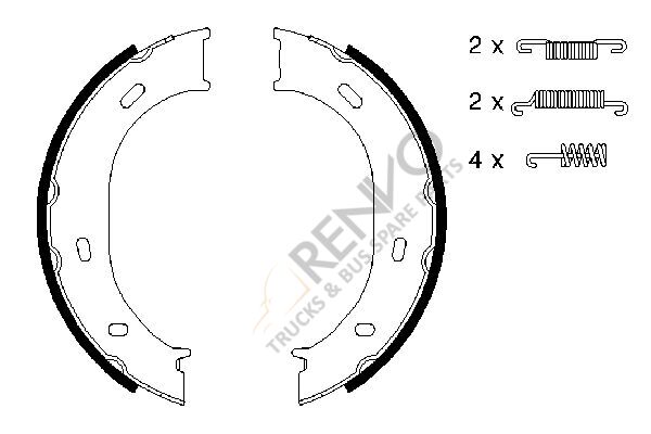 Mercedes Sprinter 1995-2006 Arası 214 Arka Fren Pabuçlu Balata Bosch Marka