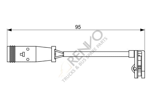 Mercedes Vito 2003-2007 Arası 122 CDI Arka Balata Fişi Bosch Marka