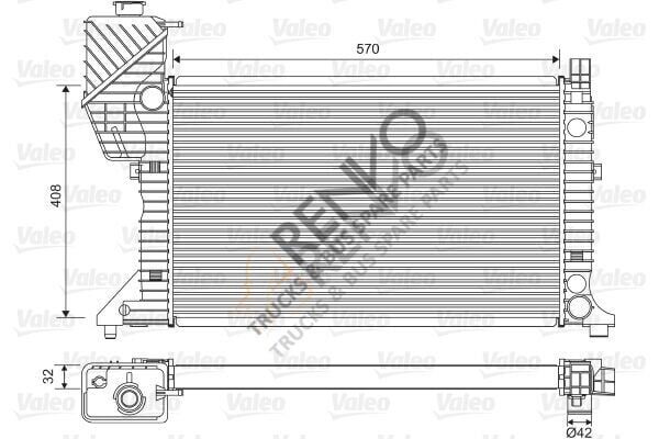 Mercedes Sprinter 1995-2012 Arası 314 Su Radyatörü Valeo Marka