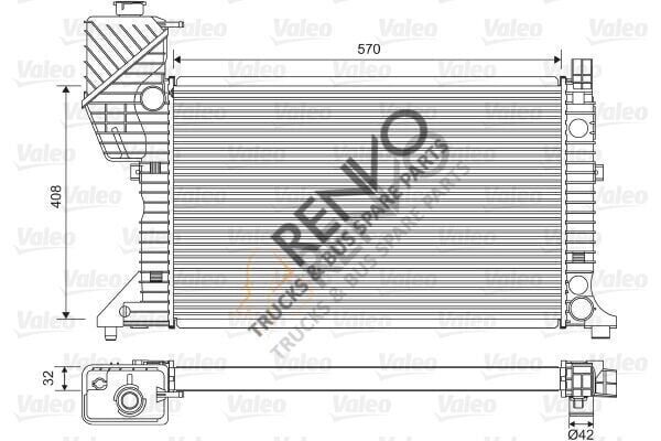 Mercedes Sprinter 1995-2012 Arası 314 Su Radyatörü Valeo Marka