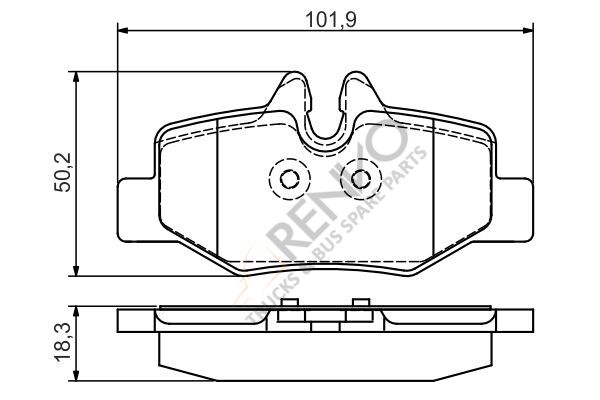 Mercedes Vito 2003-2007 Arası 113 CDI Arka Balata Bosch Marka