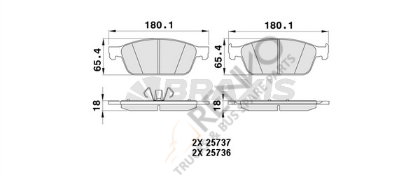 Ford Transit Connect 2013-2017 Arası 1.0 EcoBoost Ön Balata Braxis Marka