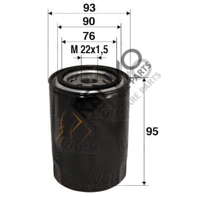 Ford Transit 1991-2000 Arası 2.5 TD Yağ Filtresi Valeo Marka