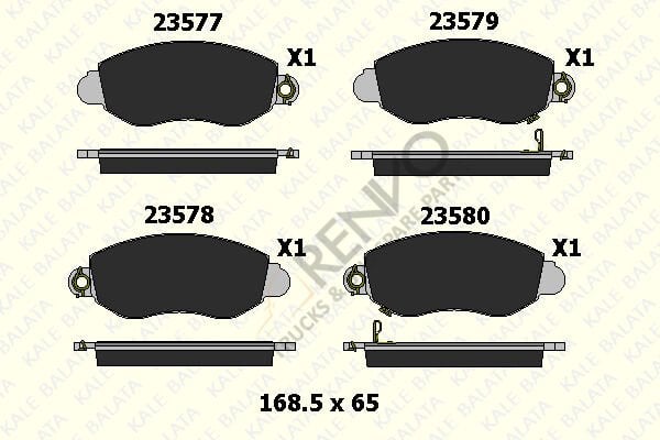 Ford Transit 2000-2006 Arası 2.0 DI Ön Balata Kale Marka