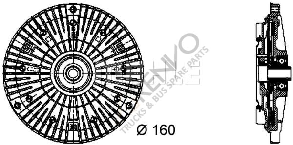 Mercedes Sprinter 1995-2012 Arası 312 D 2.9 Fan Termik Mahle Marka