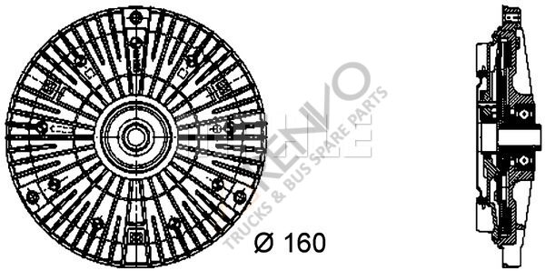 Mercedes Sprinter 1995-2006 Arası 212 D Fan Termik Mahle Marka