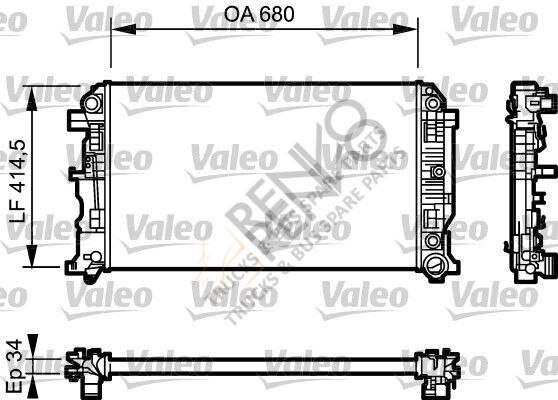 Mercedes Sprinter 2006-2010 Arası 313 CDI Su Radyatörü Valeo Marka