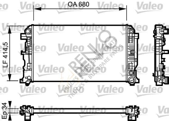 Mercedes Sprinter 2006-2010 Arası 313 CDI 4x4 Su Radyatörü Valeo Marka