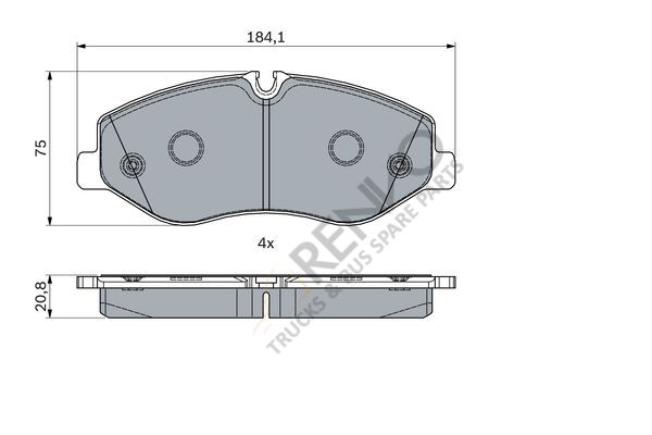 Mercedes Vito 2014-2018 Arası 116 CDI / 116 BlueTEC Ön Balata Bosch Marka