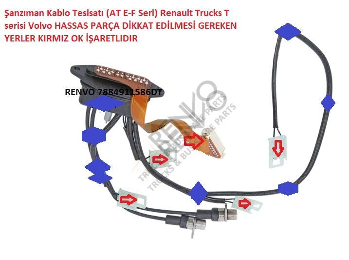 Şanzıman Kablo Tesisatı (AT E-F Seri) Renault Trucks T serisi Volvo