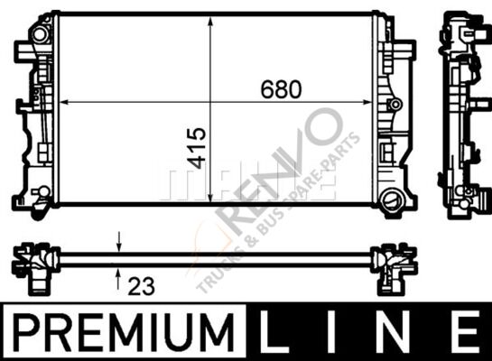 Mercedes Sprinter 2006-2010 Arası 319 CDI / BlueTEC Su Radyatörü Behr Marka