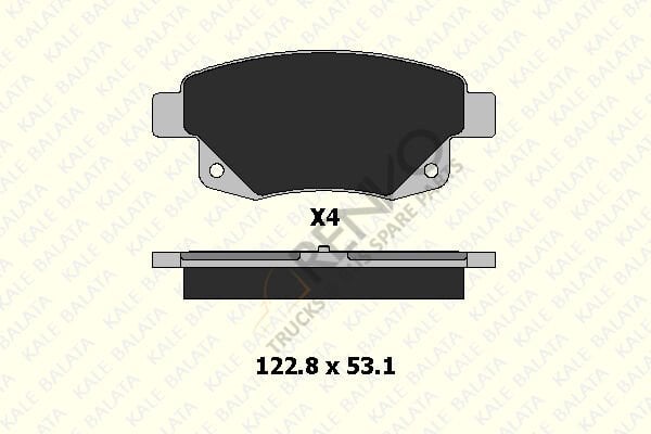 Ford Transit 2006-2014 Arası 2.2 TDCi 4x4 Arka Balata Kale Marka
