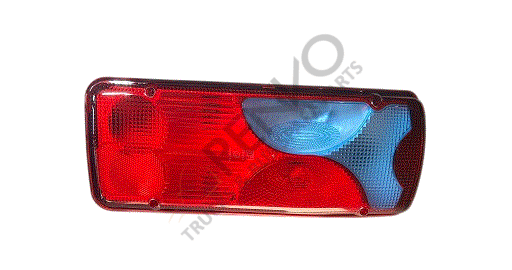 MAN TGA 99 TGL-TGM024-TGX-TGS-DAF-VW STOP LAMBASI SAĞ SOKETLI MAVI  Oem : 81252256545, 81252256549, 81252256551, 81252256572, 871528, 2V5945096A, MARS611817