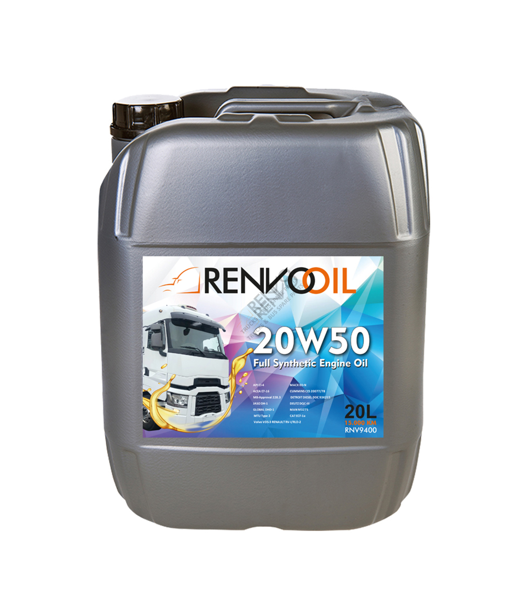 RNV9400/20LT 20W50 MOTOR YAĞI RENVO 20 LT