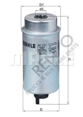 Ford Transit 2000-2006 Arası 2.4 DI Mazot Yakıt Filtresi Mahle Marka