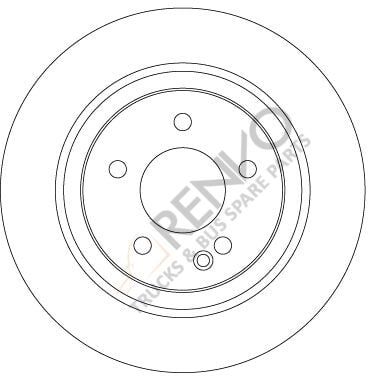 Mercedes Vito 2014-2018 Arası V 220 CDI / d Arka Fren Diski TRW Marka