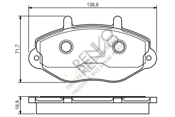 Ford Transit 1994-2000 Arası 2.0 Ön Balata Bosch Marka