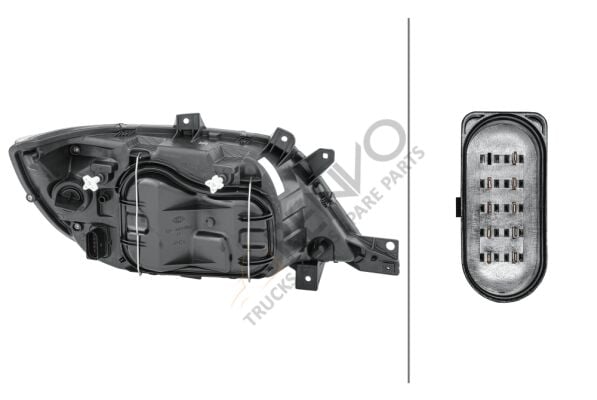 Mercedes Sprinter 1995-2006 Arası 214 Sol Far Hella Marka