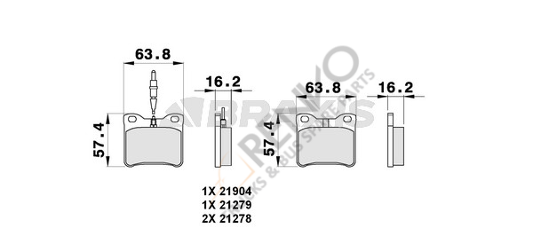 Mercedes Vito 1996-2003 Arası 113 2.0 Arka Balata Braxis Marka