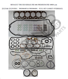 5001866493 & 7485129458 FULL TAKIM CONTA RENAULT TRUCKS KERAX DXI 440 & PREMIUM DXI 10800 cc- VOLVO FM-FH