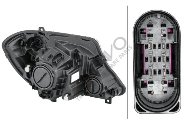 Mercedes Sprinter 2006-2010 Arası 513 CDI 4x4 Sol Far Hella Marka