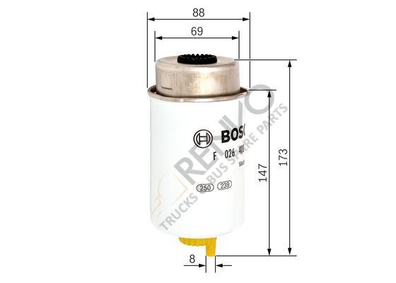 Ford Transit 2000-2006 Arası 2.4 DI Yakıt Filtresi Bosch Marka