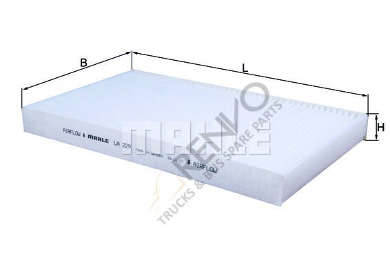 Mercedes Vito 2003-2007 Arası 110 CDI Polen Filtresi Mahle Marka