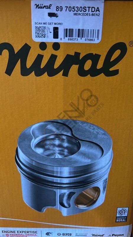 MERCEDES BENZ LKW PİSTON  OM 501/502 EURO 2-3 STD ACTROS MP2MP3 SETRA TRAVEGO O 580 PİSTON SET 130 mm 5410303037-5410301237 / 89-70530A STD,89-136000-22,  KS 40448963